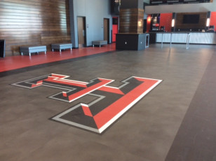 Roppe Northern Leathers and Slate Design Rubber Tile_Texas Tech Jones Stadium_1800px
