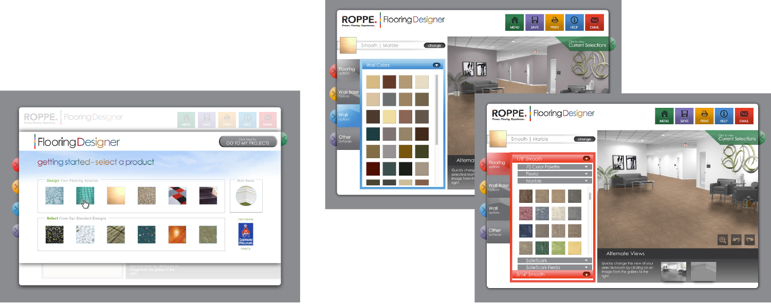 flooring designer interface