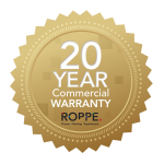 Roppe 20-Year Commercial Warranty