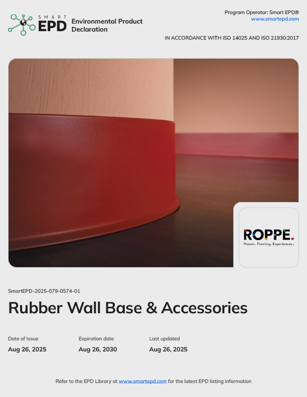 Rubber Wall Base and Accessories Smart EPD